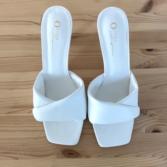 White mules - size 10 - Picture 2 of 8